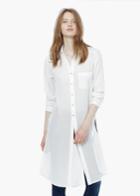 Mango Mango Side Slit Cotton Shirt