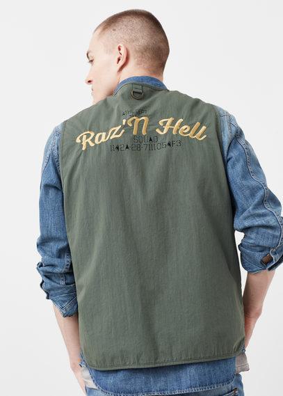 Mango Man Mango Man Printed Gilet