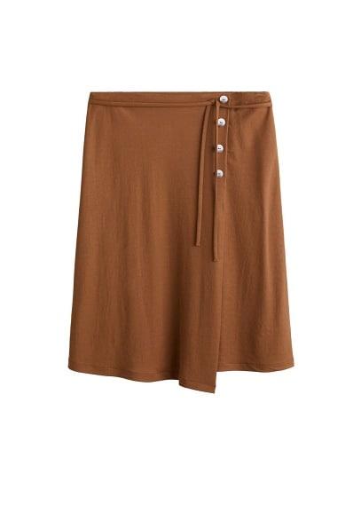 Violeta By Mango Violeta By Mango Buttoned Midi Skirt