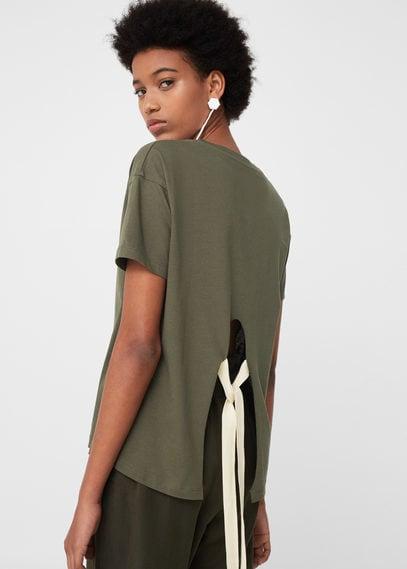 Mango Mango Bow Cotton T-shirt