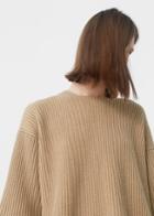 Mango Mango Back-slit Wool-blend Sweater