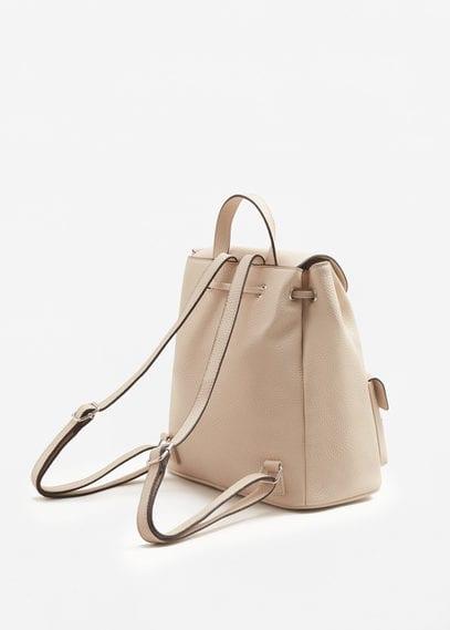 Mango Mango Pockets Pebbled Backpack