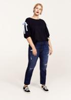 Violeta By Mango Violeta By Mango Bow Cotton Sweater