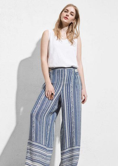 Violeta By Mango Violeta By Mango Paisley Print Trousers