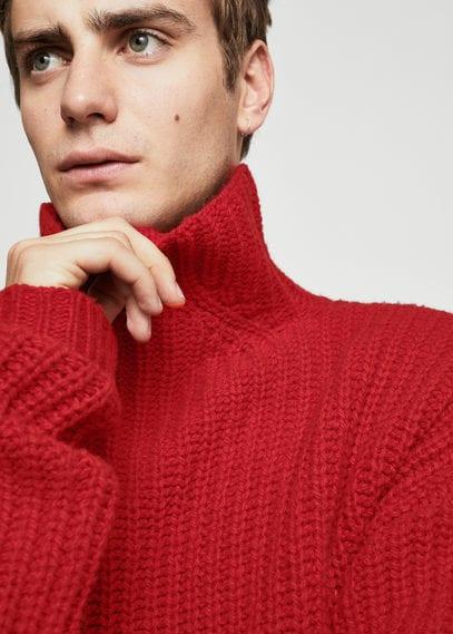 Mango Man Mango Man Turtleneck Wool Sweater