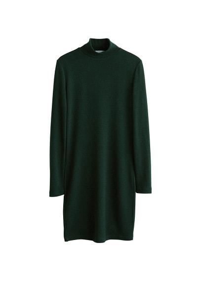 Mango Mango Knitted Perkins Neck Dress