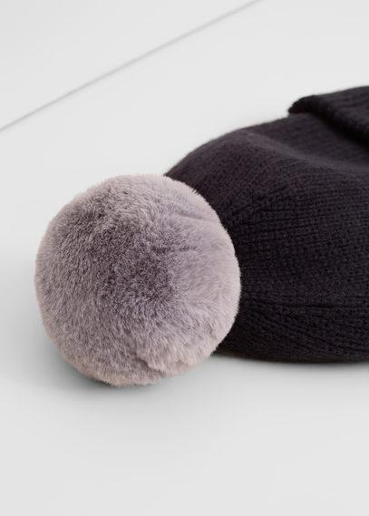 Mango Mango Knit Bobble Beanie