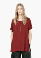 Mango Mango Side Slit T Shirt