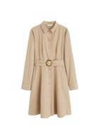 Mango Mango Tortoiseshell Buckle Dress