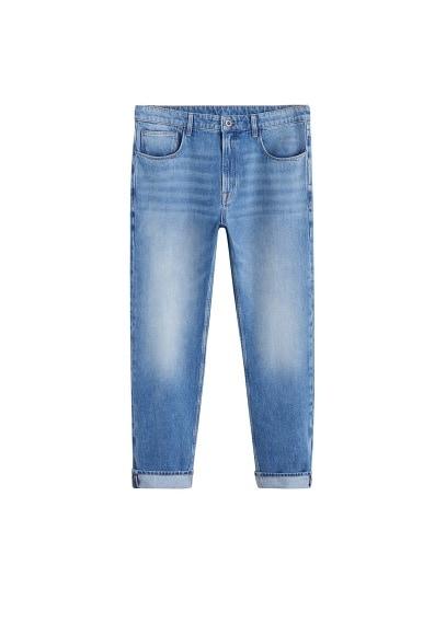 Mango Man Mango Man Regular-fit Cropped Soft Jeans