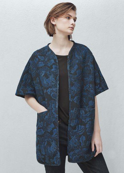 Mango Mango Jacquard Cotton Jacket