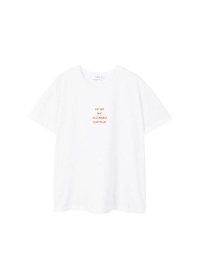 Mango Mango Organic Cotton Message T-shirt