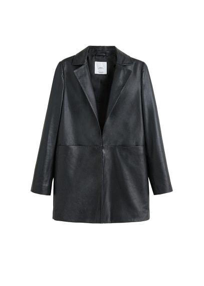 Mango Mango Beaded Leather Jacket