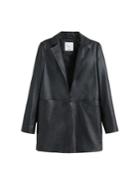 Mango Mango Beaded Leather Jacket