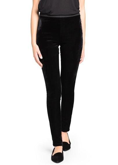 Mango Velvet Leggings