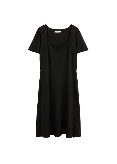 Violeta By Mango Violeta By Mango  Gathered Neckline Dress