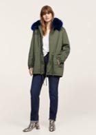 Violeta By Mango Violeta By Mango Furry Hooded Parka
