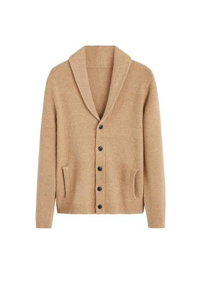 Mango Man Mango Man Textured Lapels Cardigan