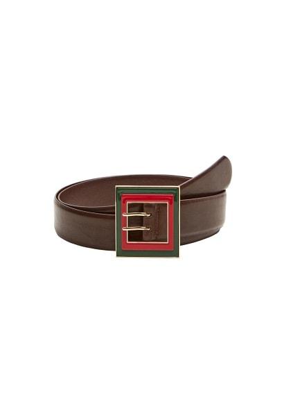Violeta By Mango Violeta By Mango Contrasting Buckle Belt