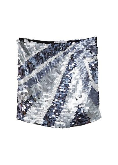 Mango Mango Sequin Miniskirt