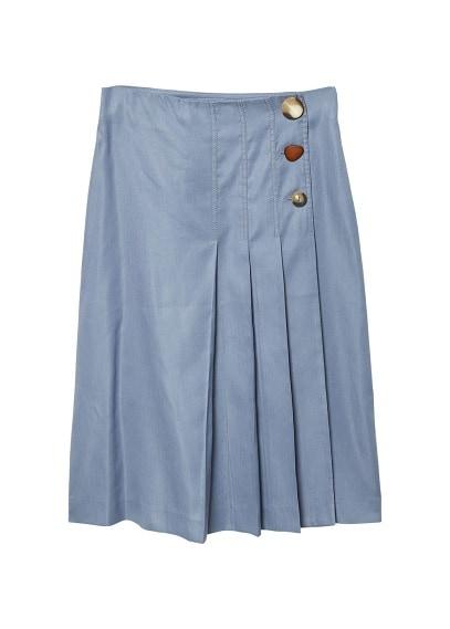 Mango Mango Linen-blend Wrap Skirt