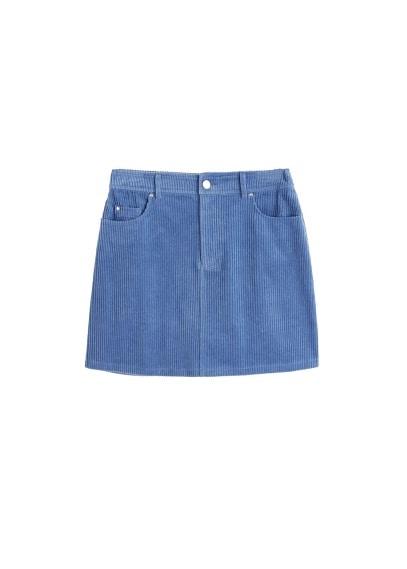 Mango Mango Corduroy Cotton Skirt