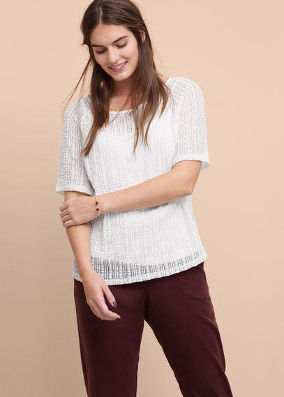 Violeta By Mango Violeta By Mango Textured Blouse