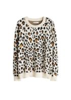 Violeta By Mango Violeta By Mango Leopard Cotton Sweater