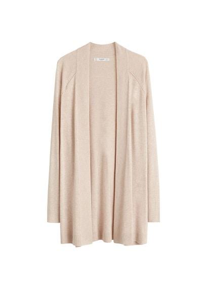 Mango Mango Openwork Long Cardigan