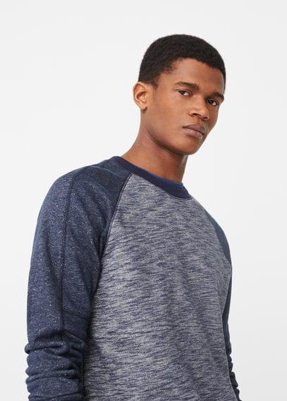 Mango Man Mango Man Raglan-sleeve Plush Cotton Sweatshirt
