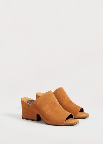 Violeta By Mango Violeta By Mango Heel Leather Shoes