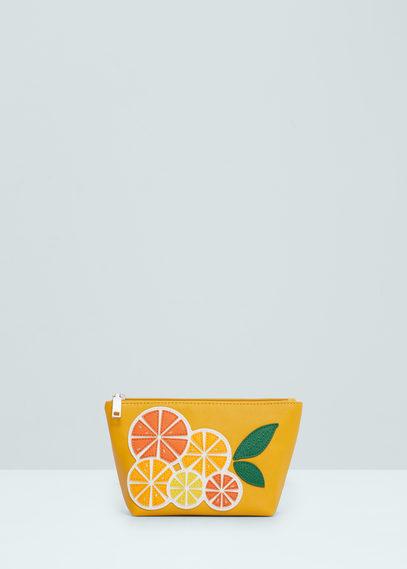 Mango Mango Embroidered Details Toiletry Bag