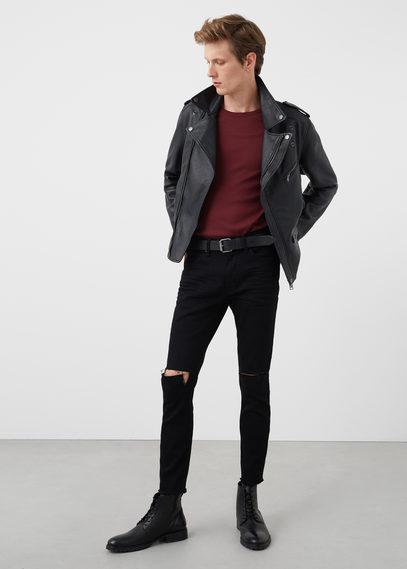Mango Man Mango Man Ripped Details Crop Pete Jeans