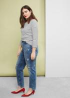 Violeta By Mango Violeta By Mango Striped Rib T Shirt