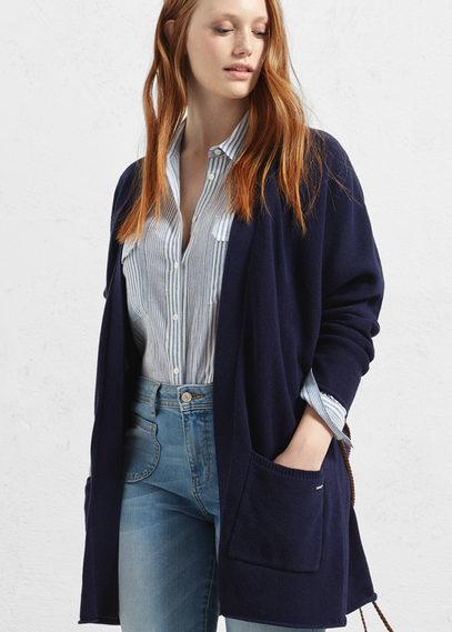 Violeta By Mango Violeta By Mango Textured Cotton Cardigan