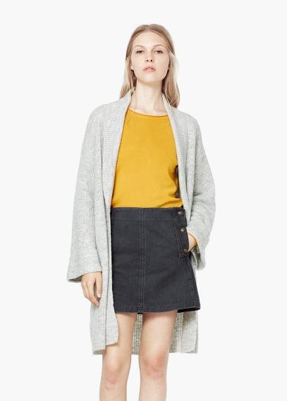 Mango Mango Ribbed Cardigan
