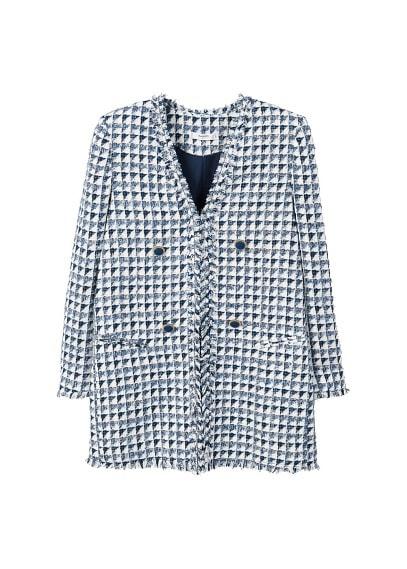 Mango Mango Bicolor Tweed Blazer