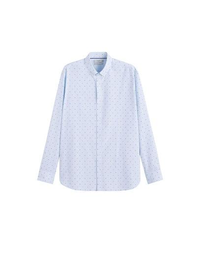 Mango Man Mango Man Regular-fit Embroidered Motif Shirt