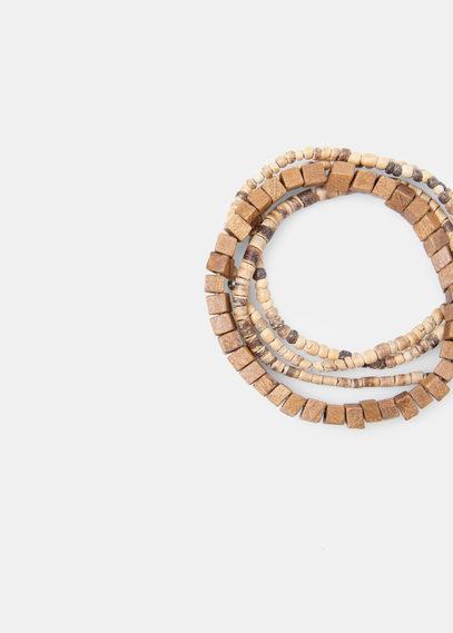 Mango Man Pack Wooden Beaded Bracelets