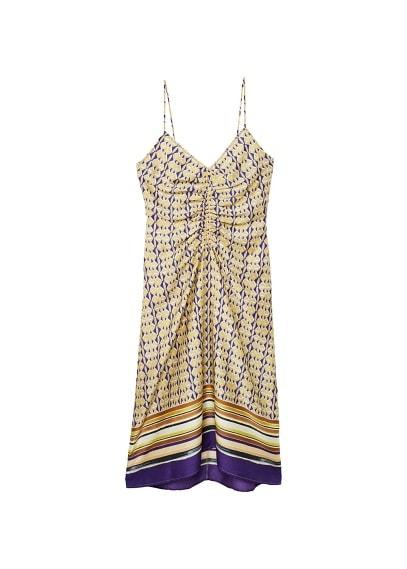 Mango Mango Scarf-print Long Dress