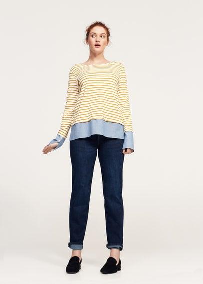 Violeta By Mango Violeta By Mango Striped Combi Sweatshirt