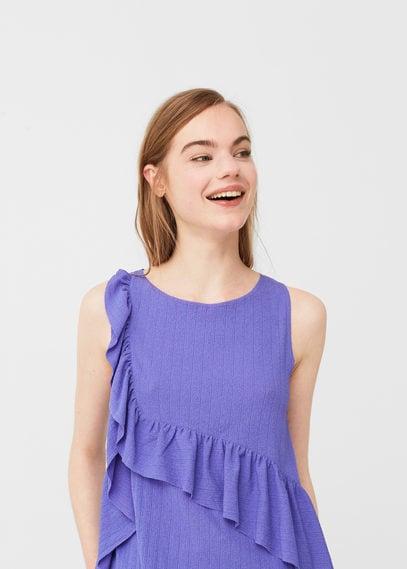 Mango Mango Ruffle Texture Top