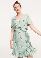 Violeta By Mango Violeta By Mango Print Wrap Dress