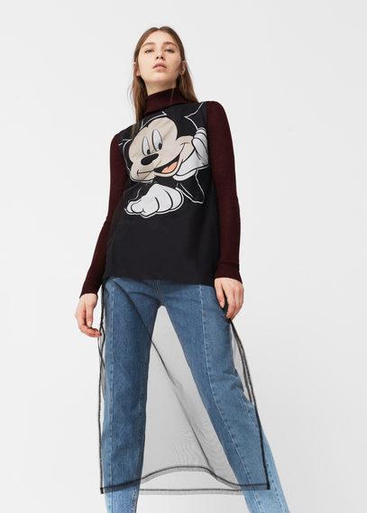 Mango Mango Mickey Mouse Tulle T Shirt