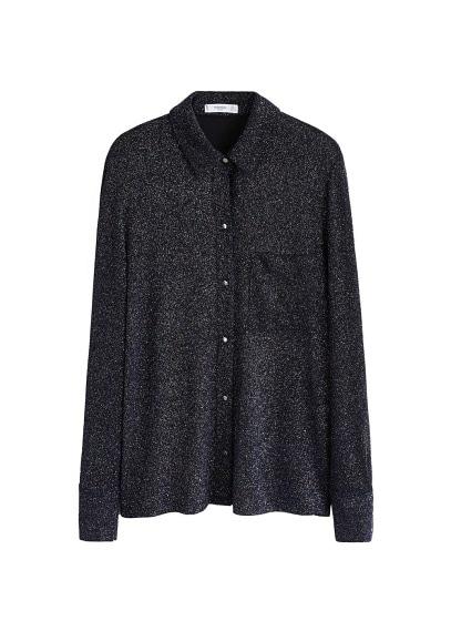 Mango Mango Metallic Texture Shirt