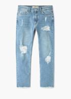 Mango Man Mango Man Slim-fit Cropped Greg Jeans