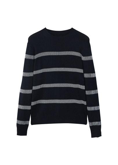Mango Man Mango Man Striped Rib Sweater