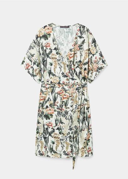Violeta By Mango Violeta By Mango Floral Wrap Dress