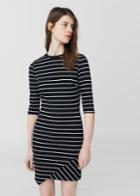 Mango Mango Crossed Design Dress