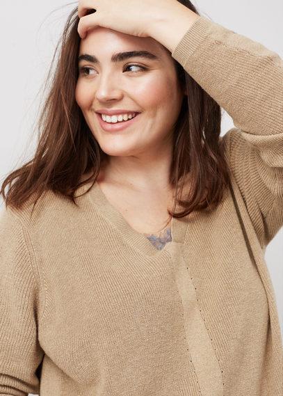 Violeta By Mango Violeta By Mango Silk Cotton-blend Sweater